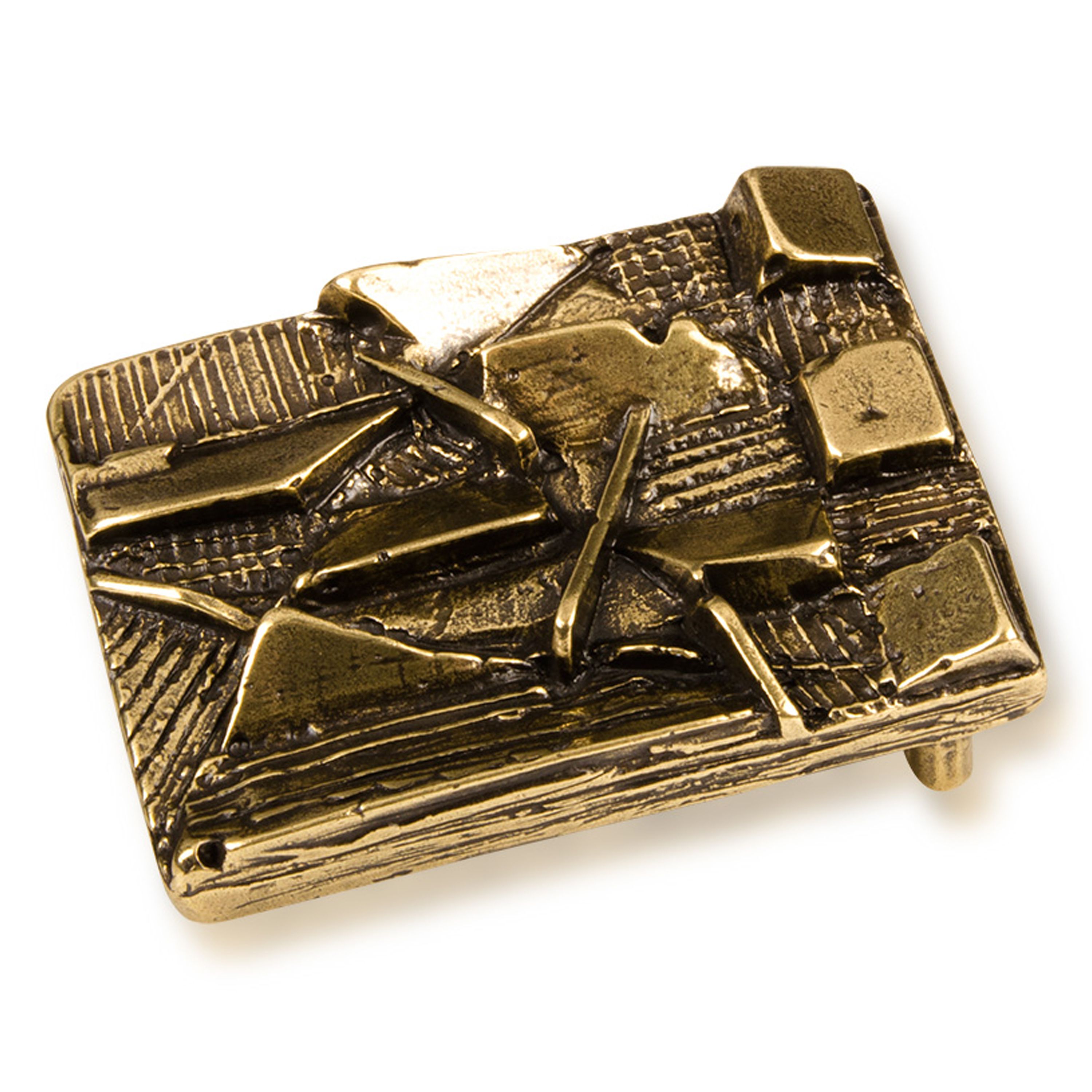 Belt buckle ESTRO, col. brass