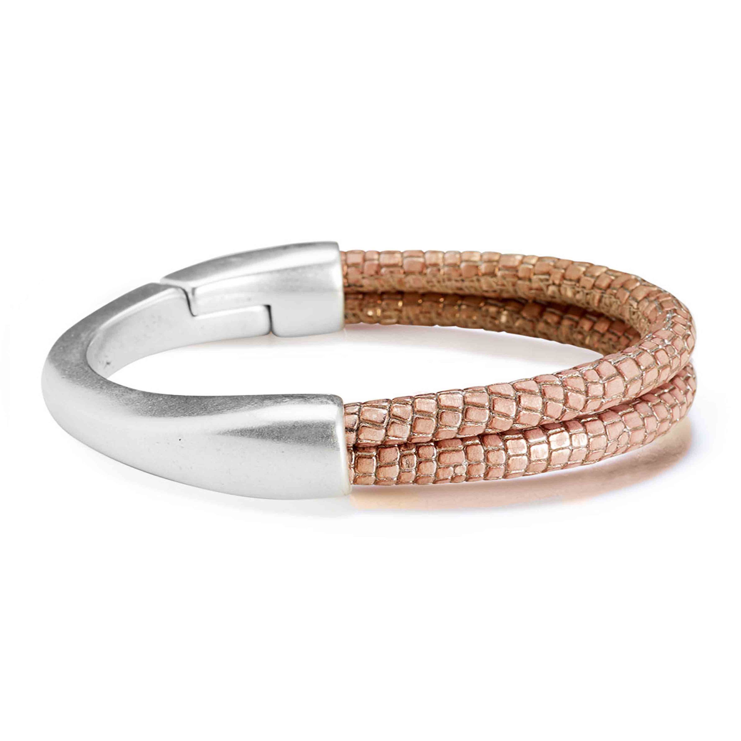 Bracelet COLOMBO, col. rose/ silver