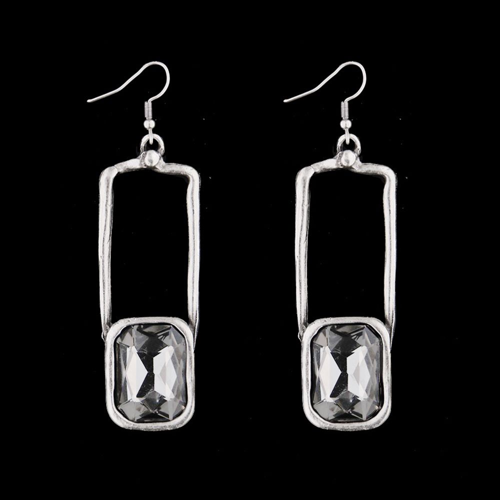 Earrings DELORA, col. crystal