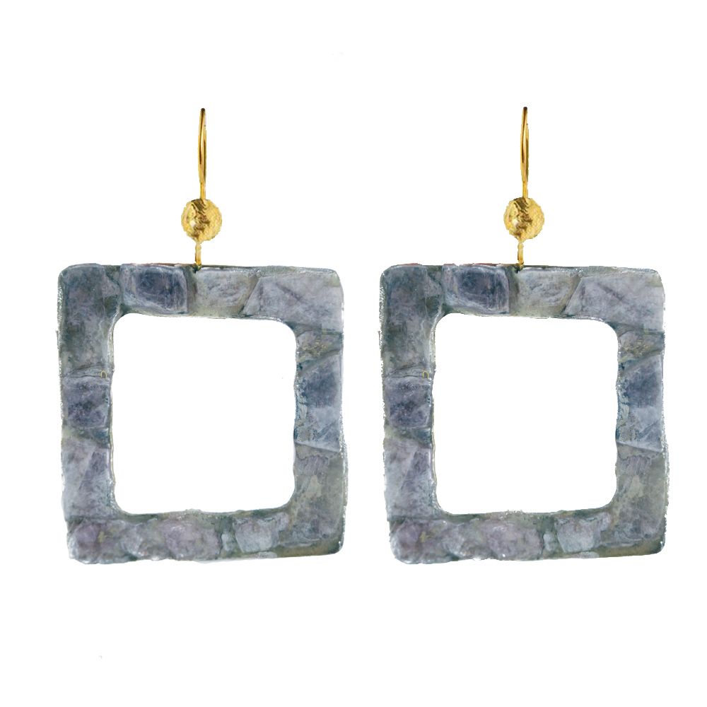 Earring FARUS, col. gold & blue