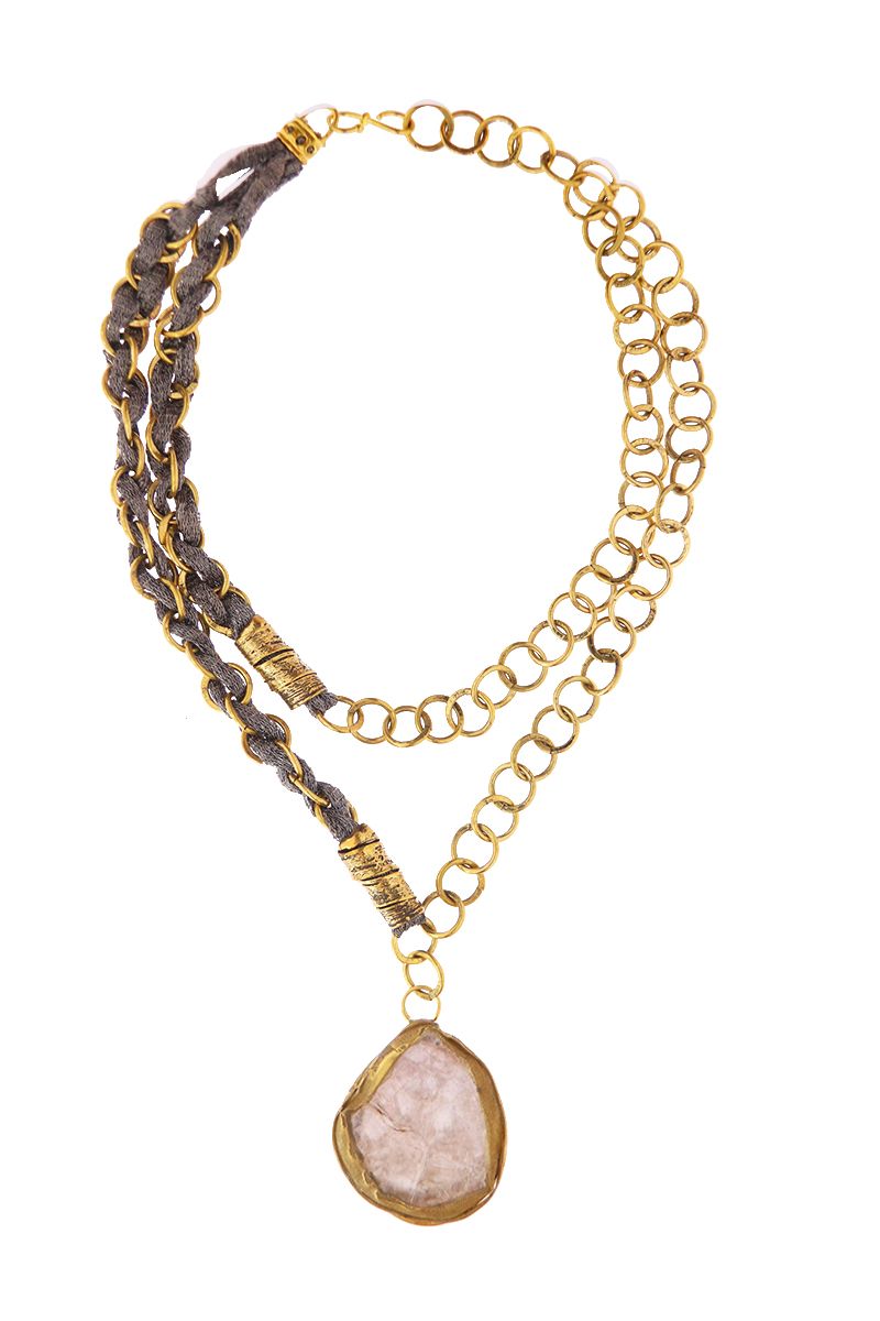 Necklace Zeynep 486, col. gold