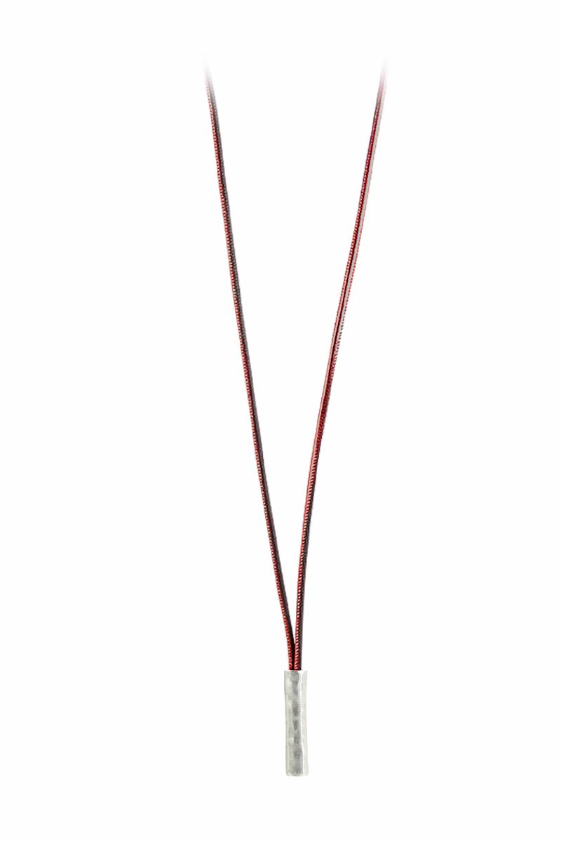 Necklace CHIMANY, col. ebony/ bordeaux