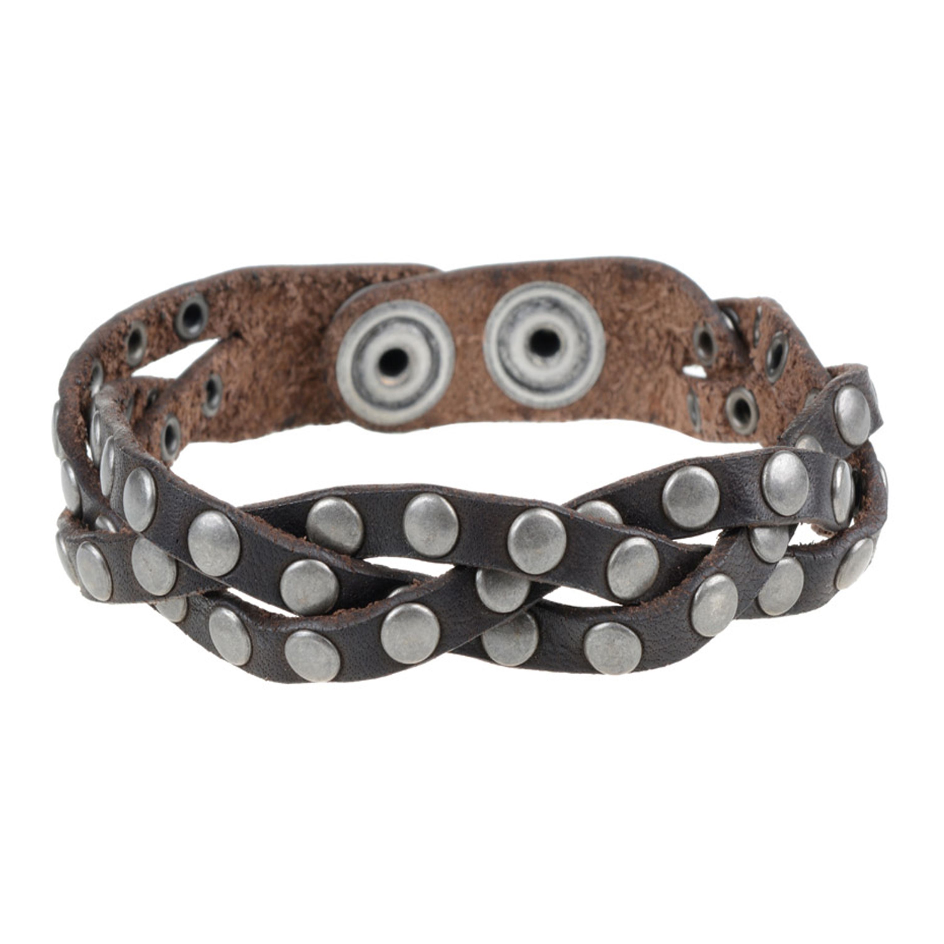 Armband TRECCINE, col. TESTA di MORO, one size