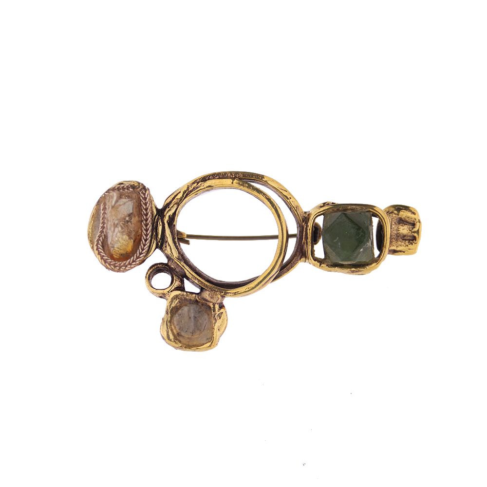 Brosche SORO, col. gold