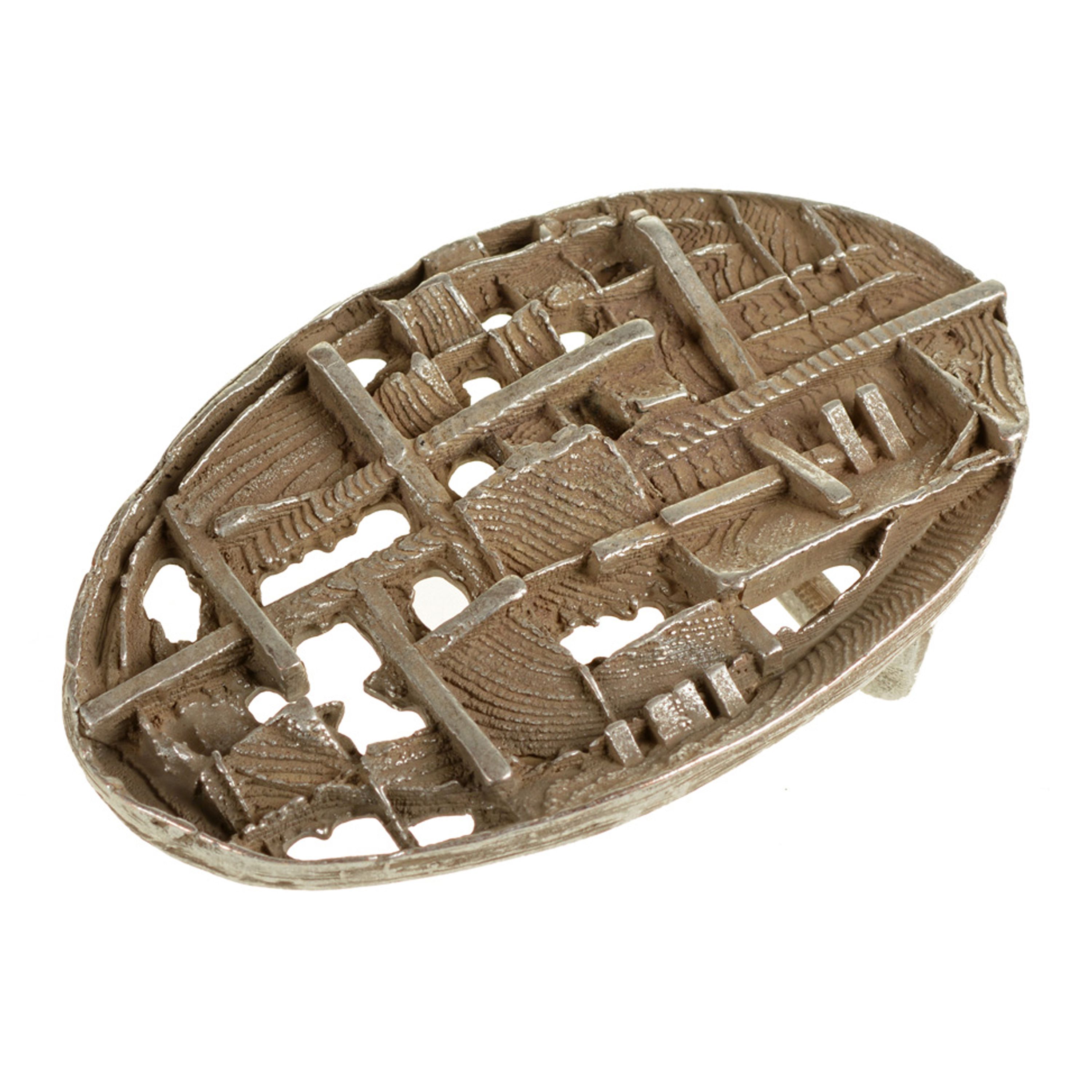 Belt buckle CREPA, col. seppia