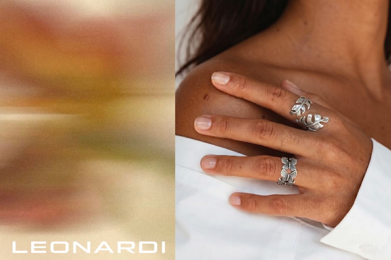 Sculpted from nature, made for your hands. 🌱
Part of our LEONARDIarte collection.

#rings #earlysummer #LEONARDIarte #leafes #flowers