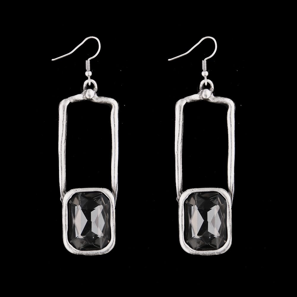 Earrings DELORA, col. smoke