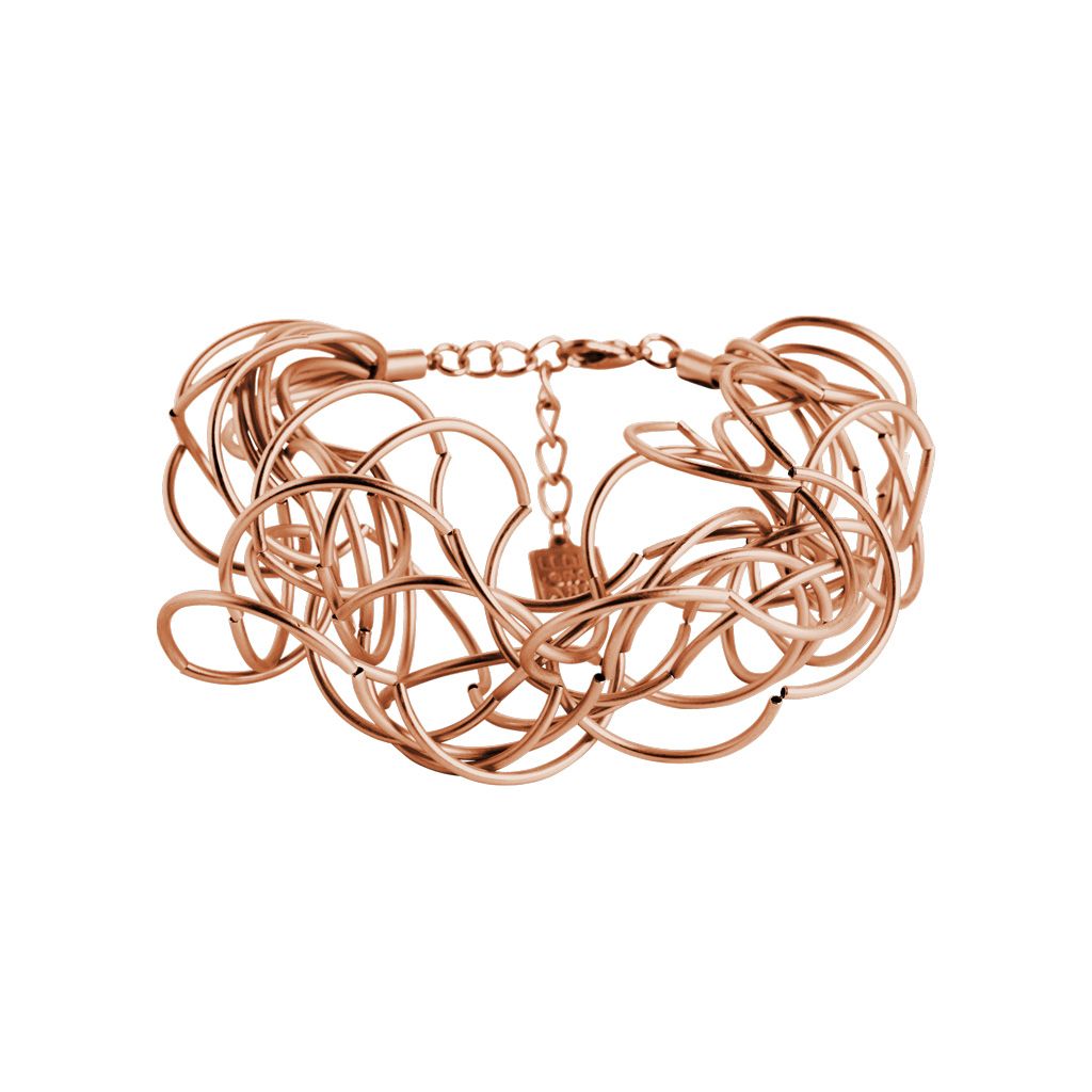Armband CURLY, col. rosé satiniert