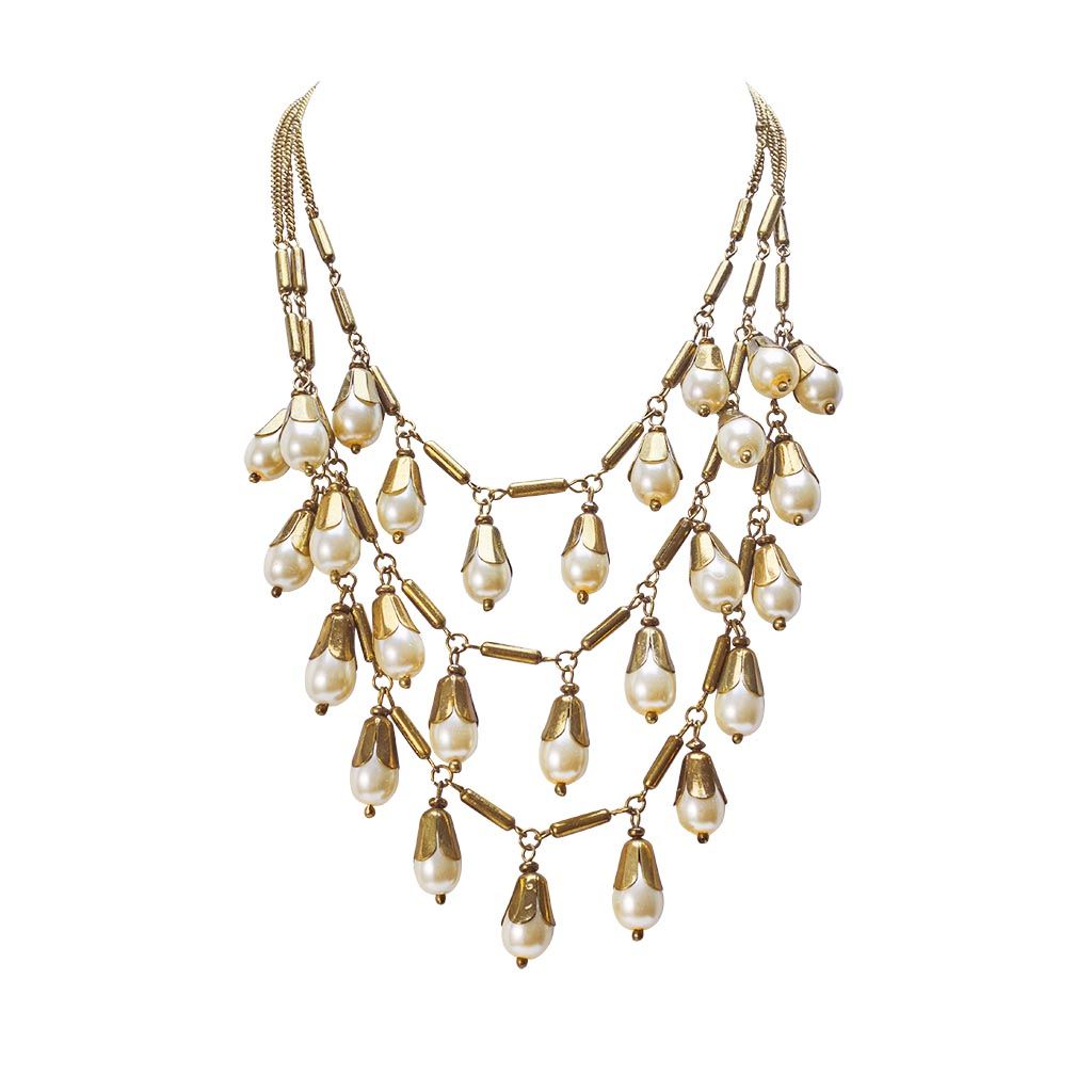 Collier MAPIYA, col. gold antik