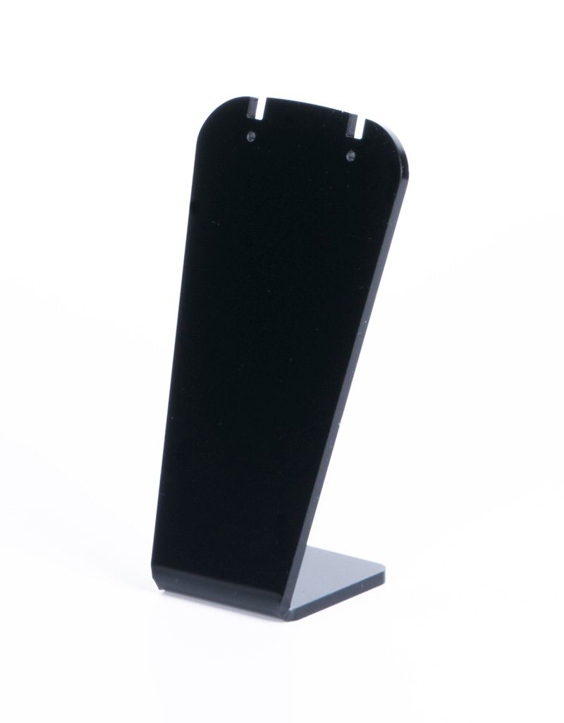Earring stand, plexi black matt/ H11.5cm W6cm