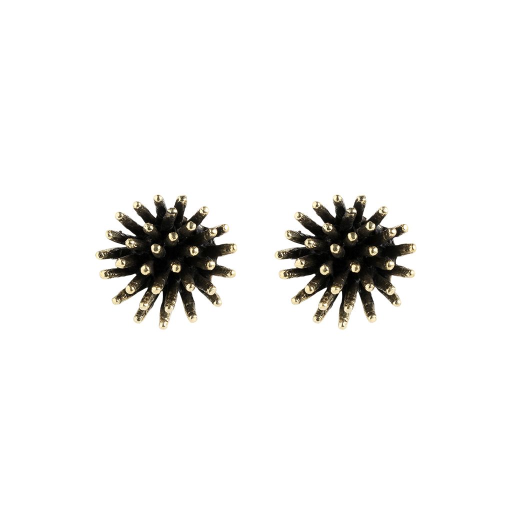 Stud earrings DAKU, col. gold 