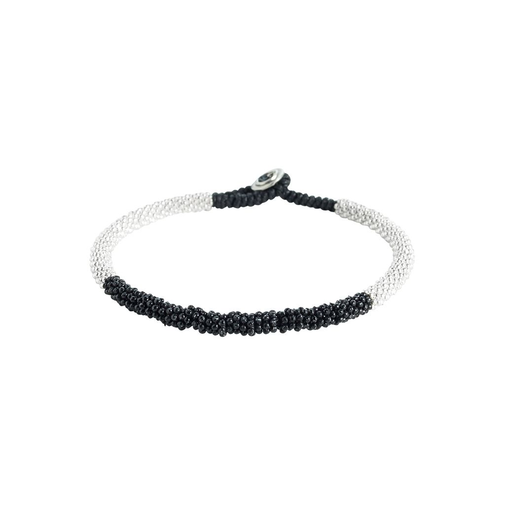 Armband WALLABY, col. nero/bianco