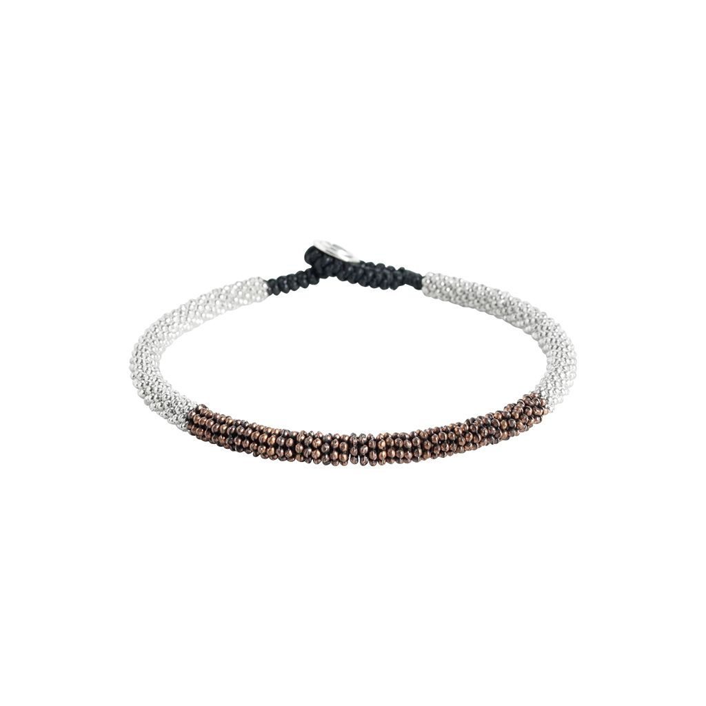 Armband WALLABY, col. rosso scuro/bianco