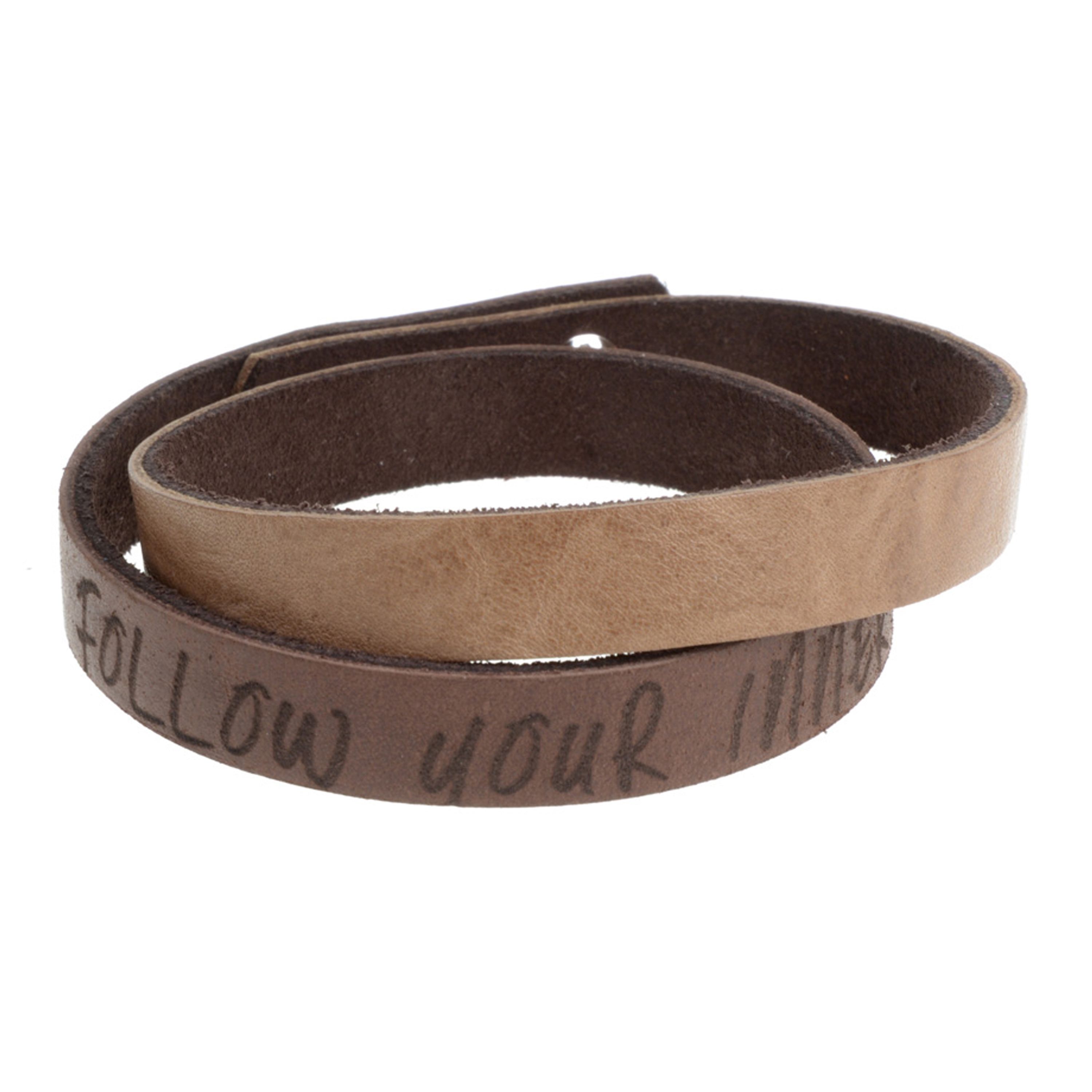 Armband FOLLOW, col. SCHOKO/ TAUPE