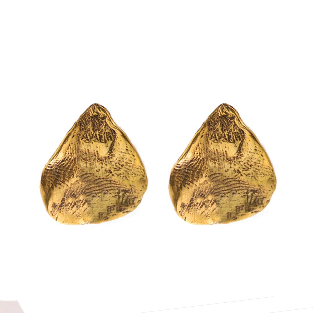 Stud earrings DINGO-2, col. gold