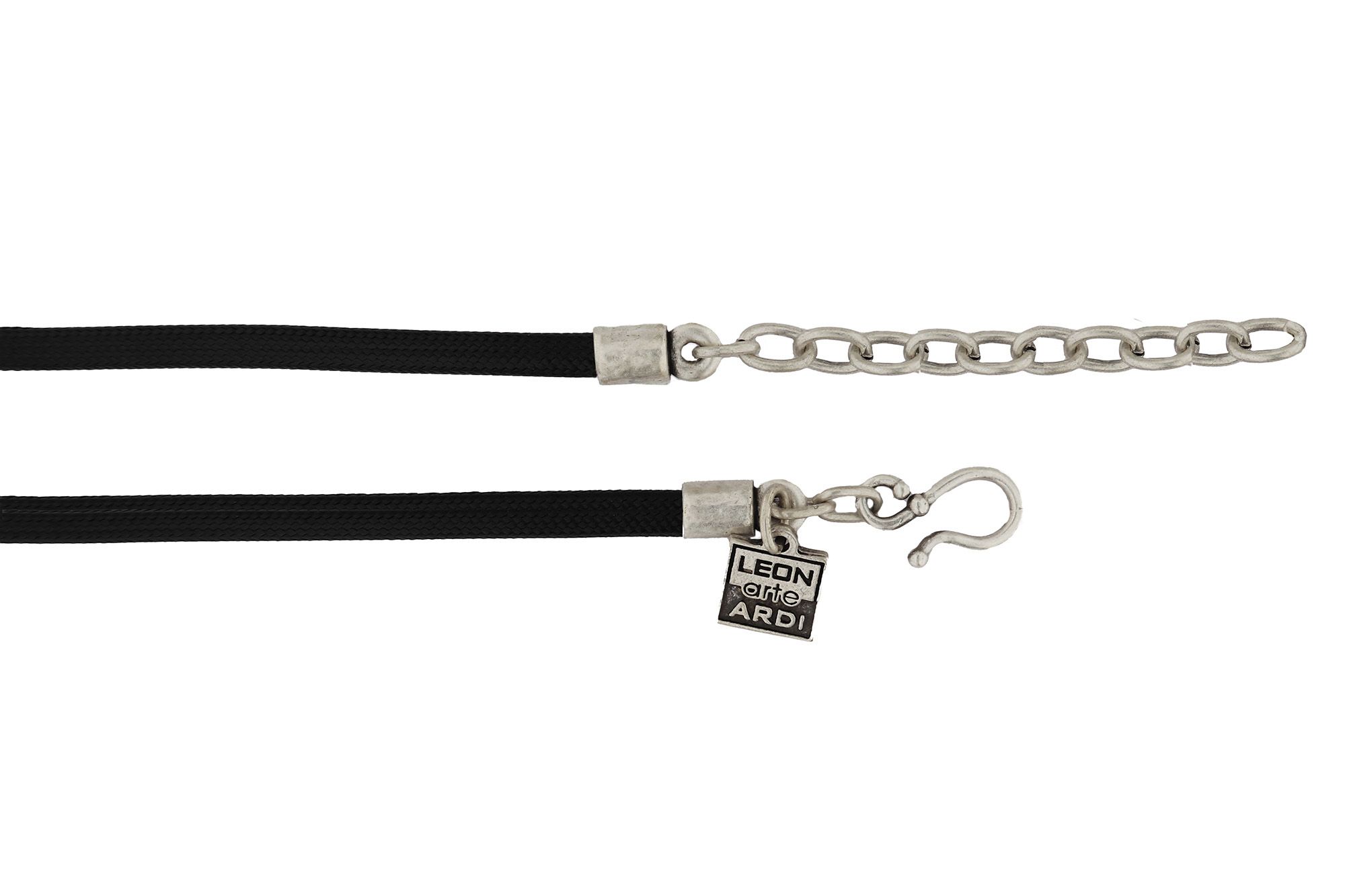 Textile strap, D 5mm, L 40 cm, col. black