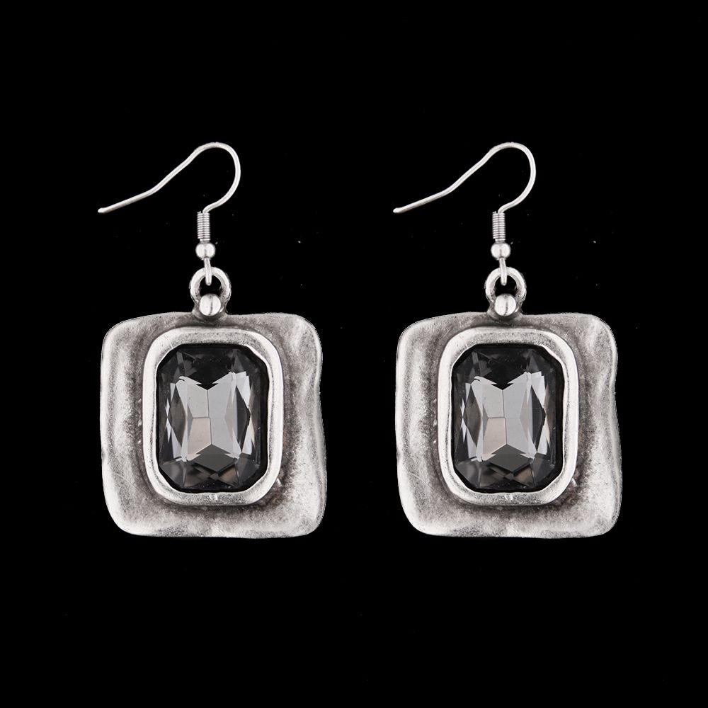 Earrings DARUM, col. smoke