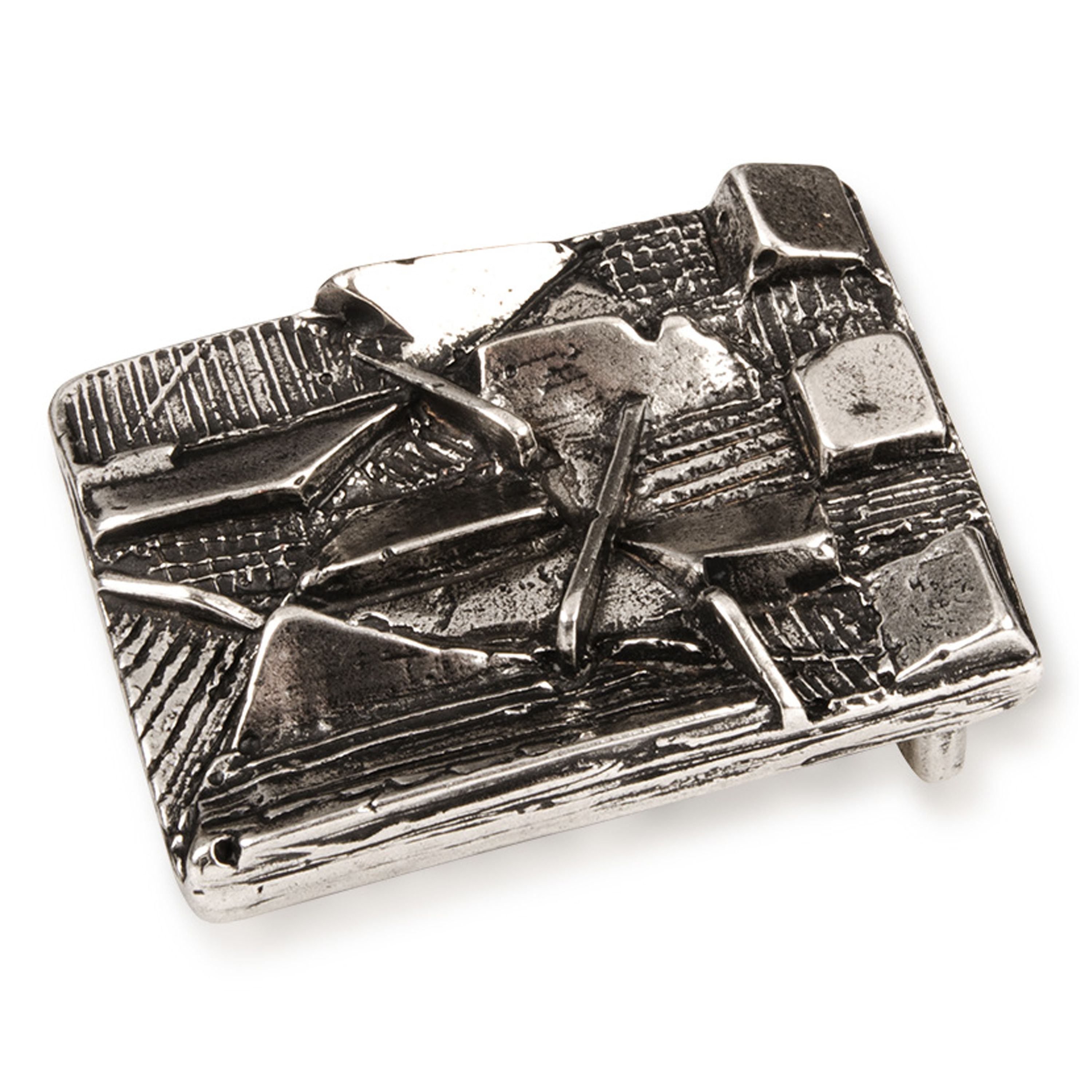 Belt buckle ESTRO, col. peltro