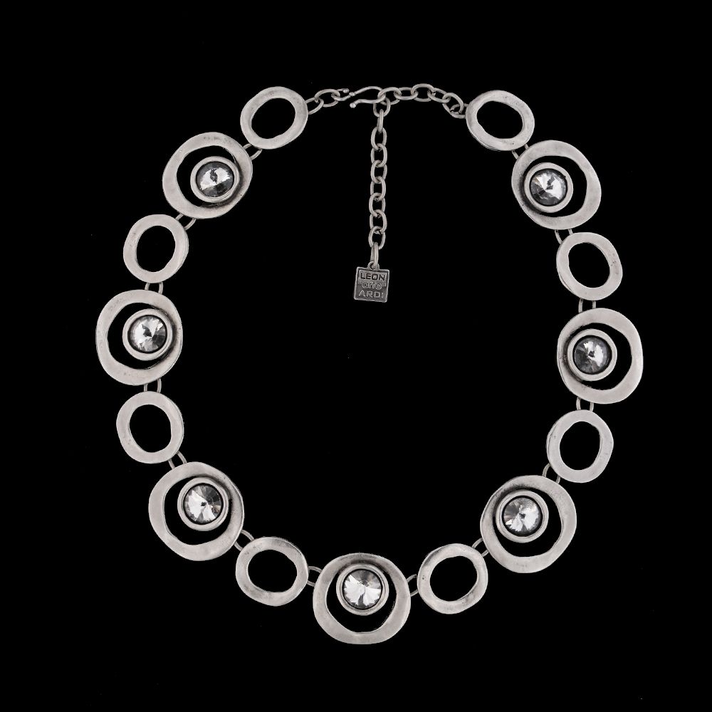 Necklace BANHO, col. crystal