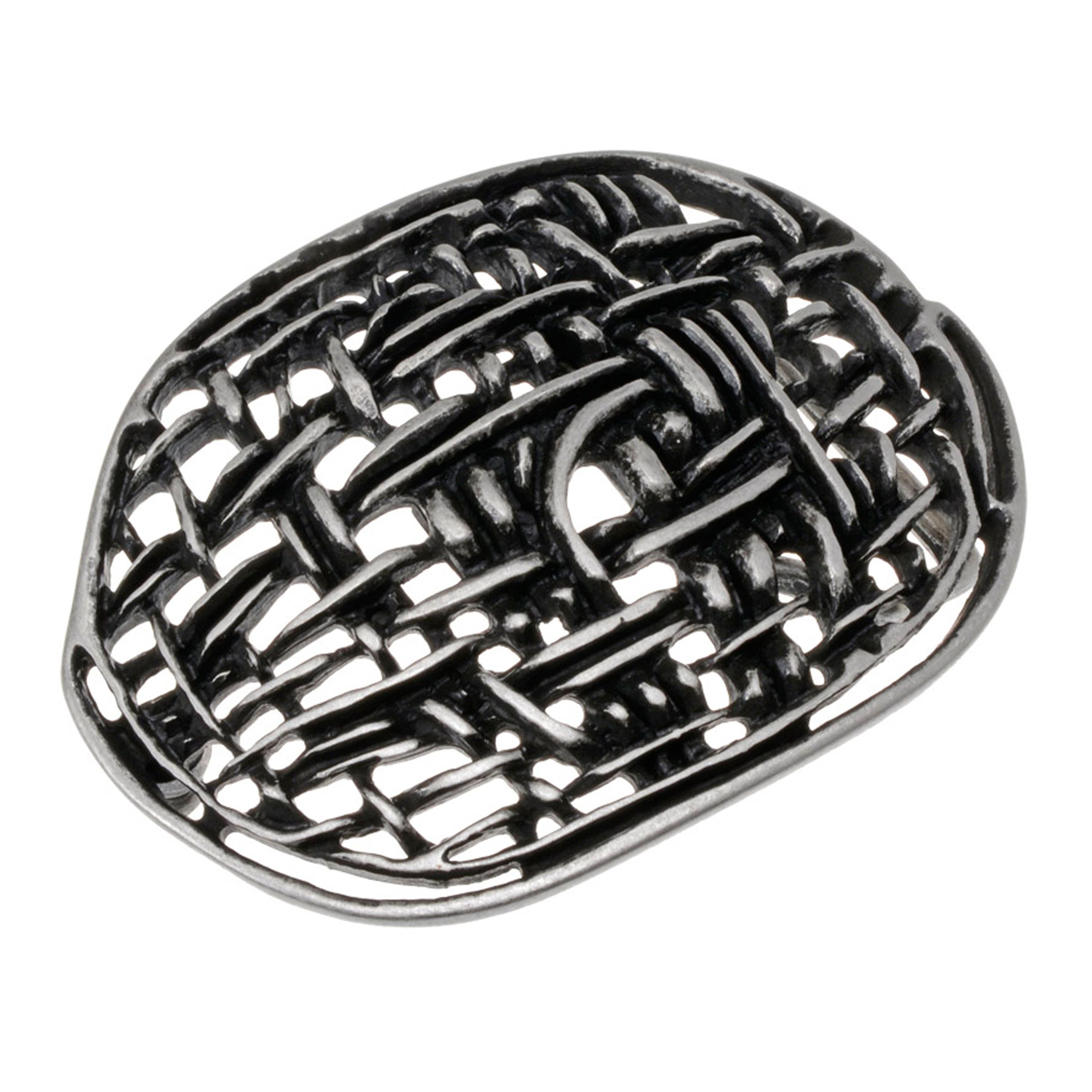 Belt buckle RETE, col. arg. opaco