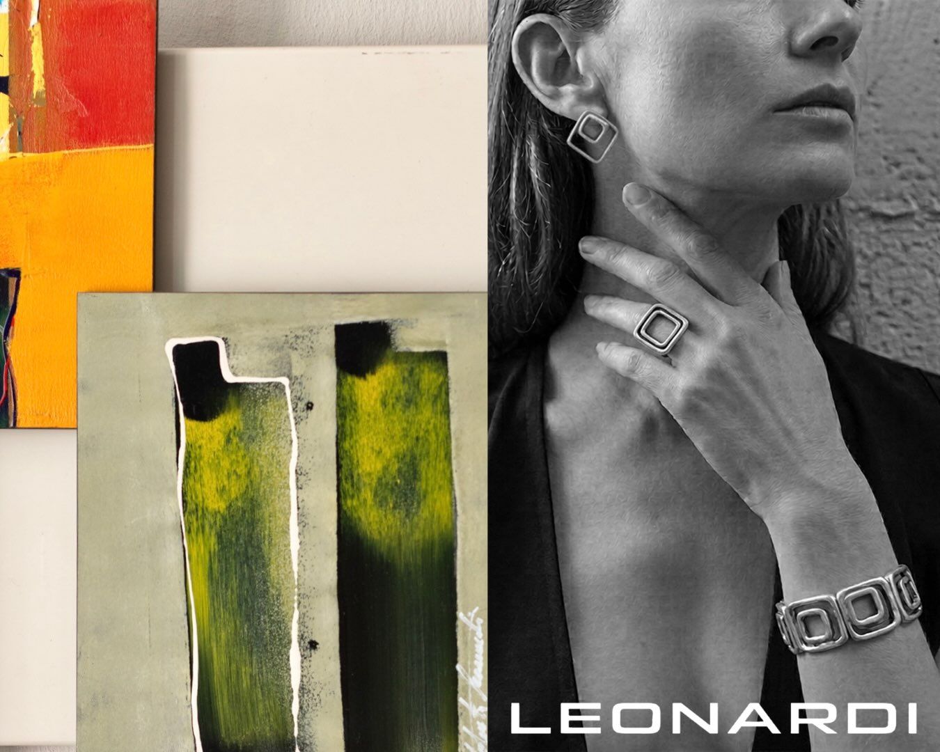 Our set SIRA follows the clear geometry of the square, open and light, despite its precise order. Subtle shifts in the lines soften the strictness. Clear balance, restrained and present at once.
#jewelrydesign #minimalistjewelry #leonardi