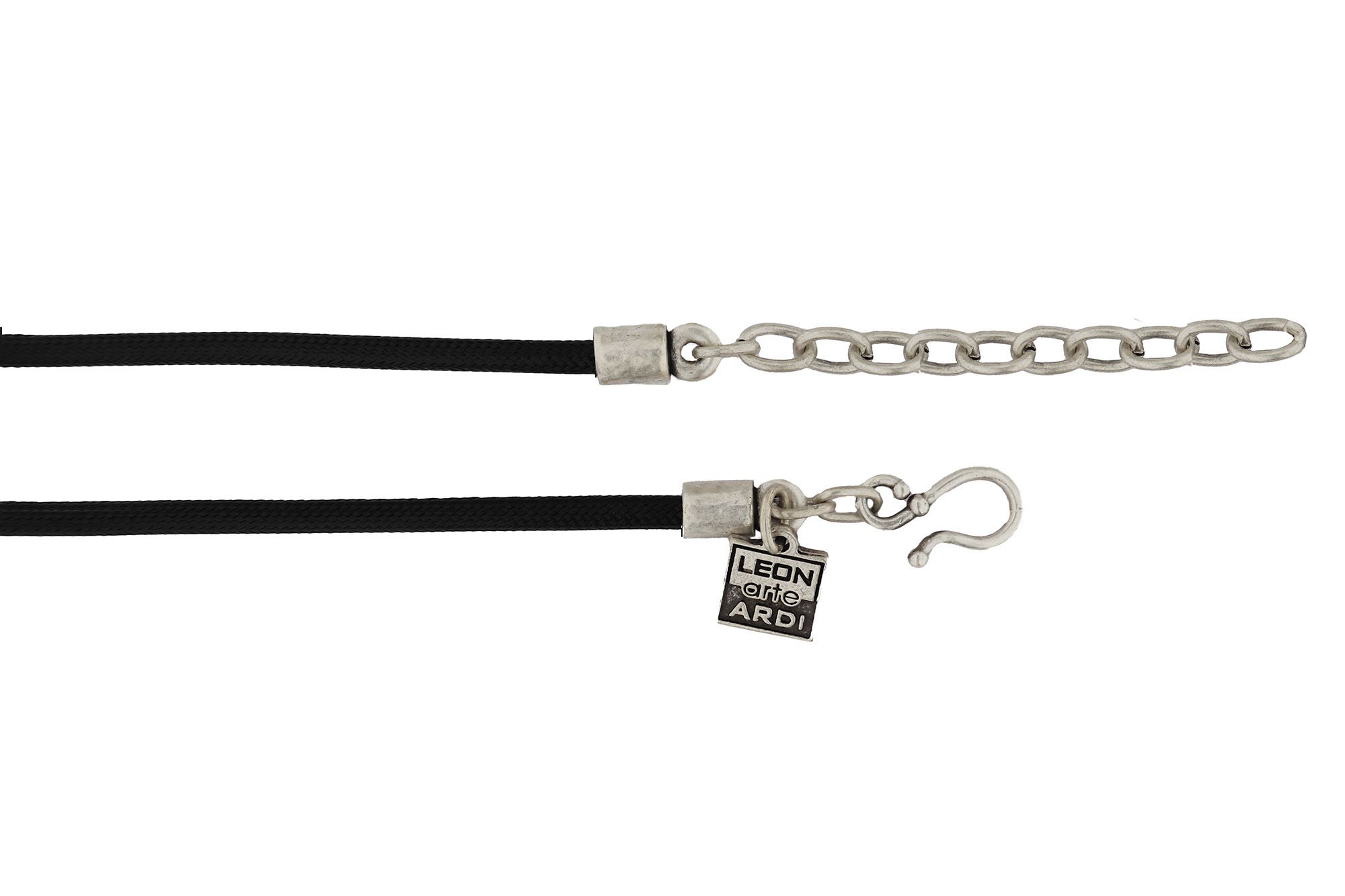 Textilband, D 3mm, L 80 cm, col. black