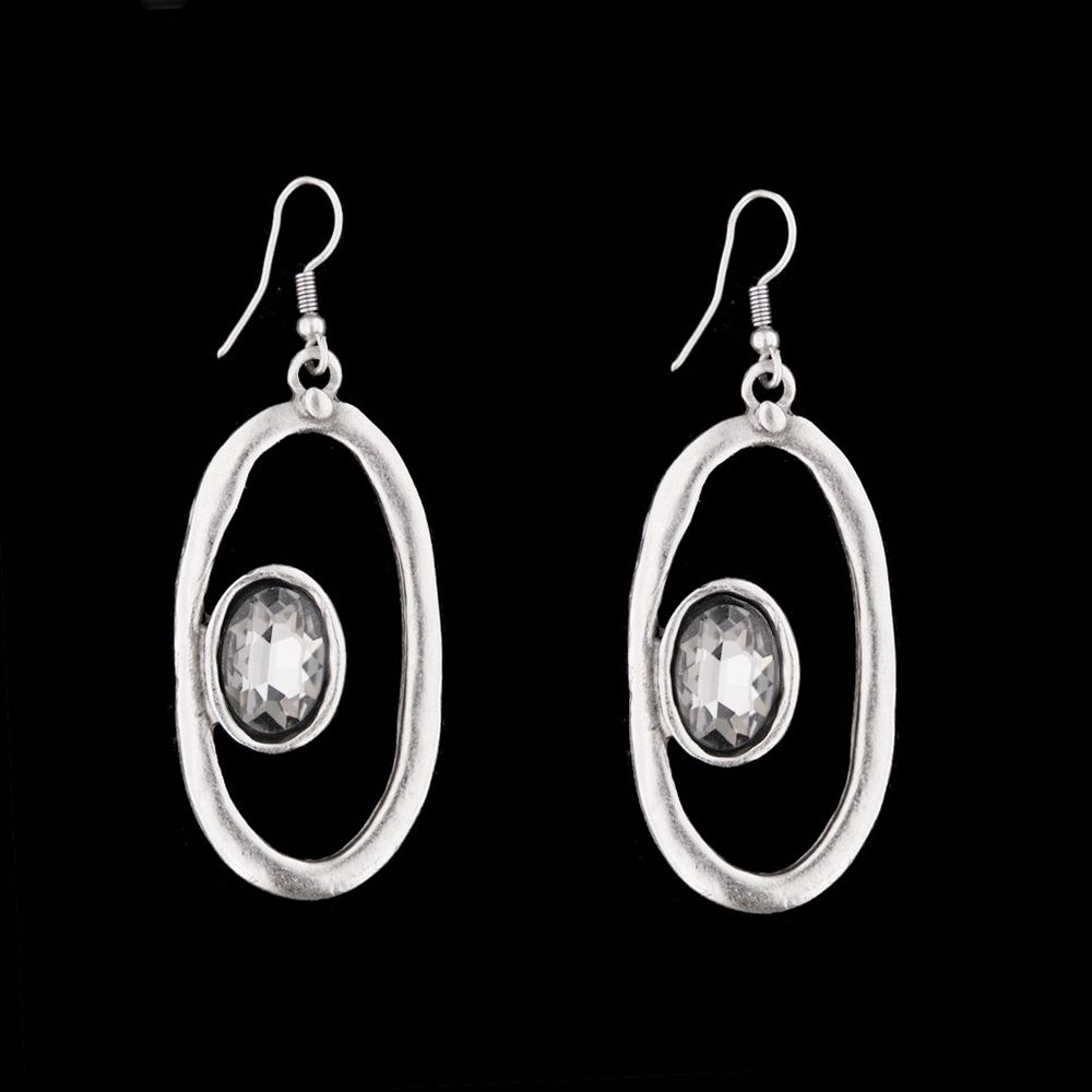 Earrings DERNY, col. crystal