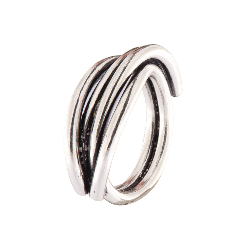 Ring N019S-RI-3, col. silber oxid.