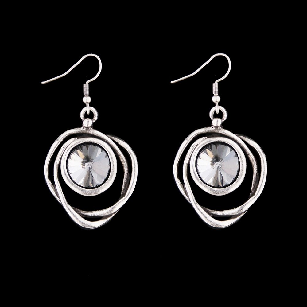 Earrings GERLO, col. crystal