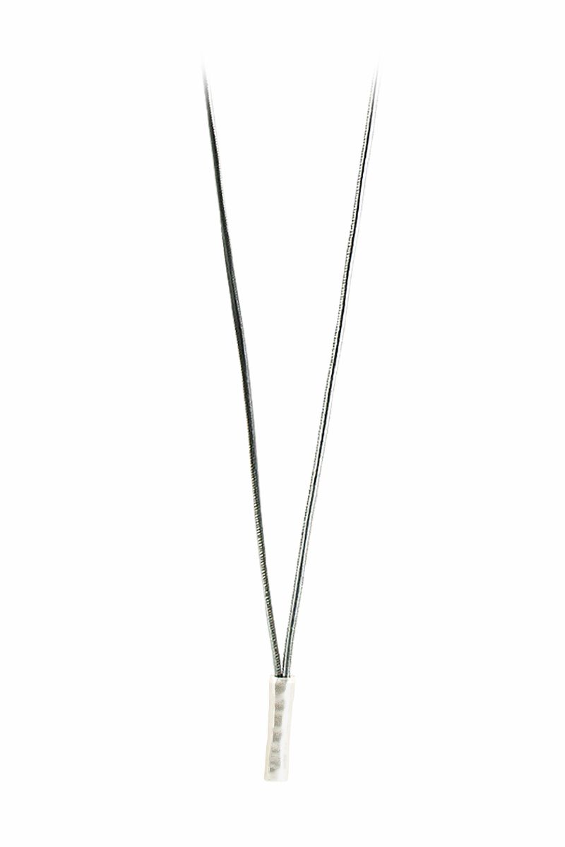 Collier CHIMANY, col. argento/nero