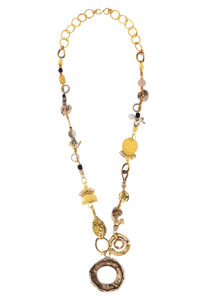 Necklace Zeynep 479, col. gold