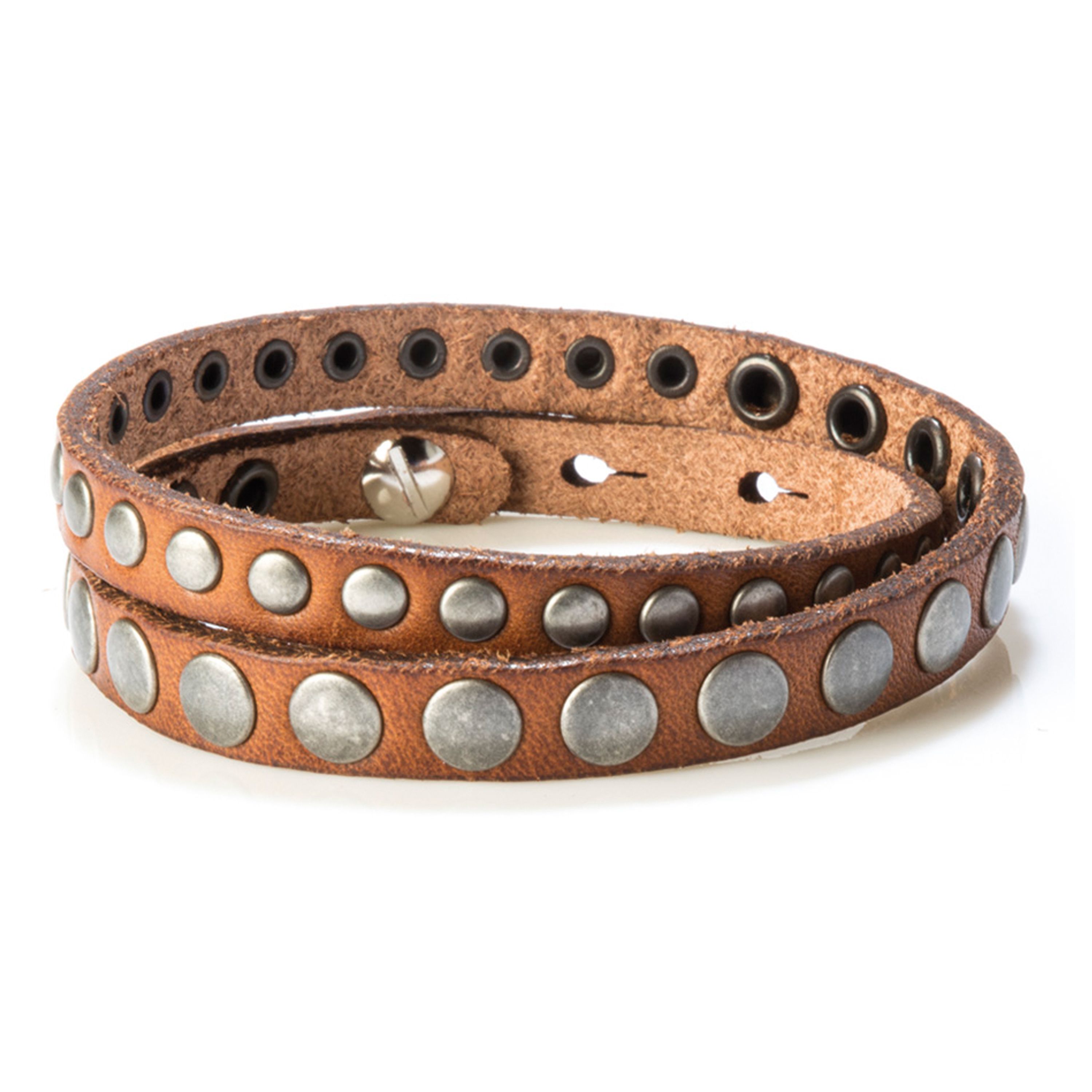 MAURO bracelet, col. COGNAC, one size