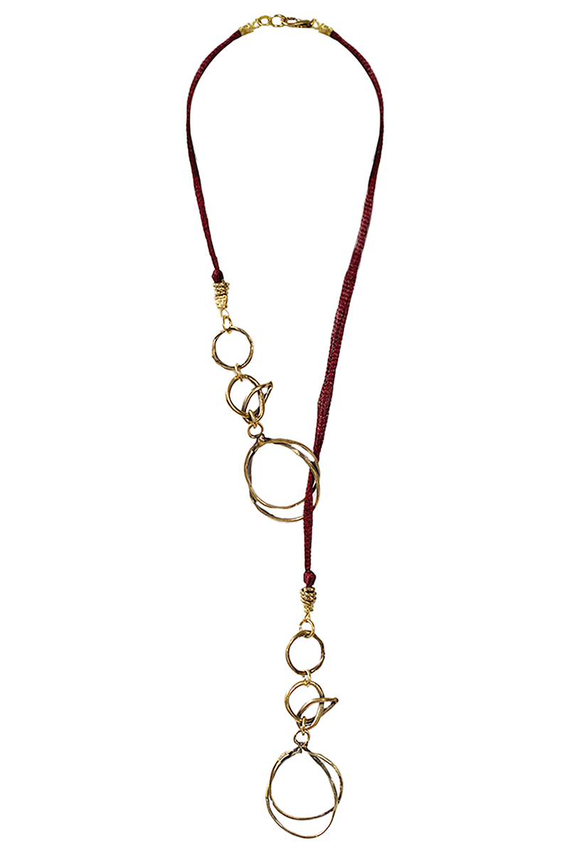 Collier SALUSIO gold & rot