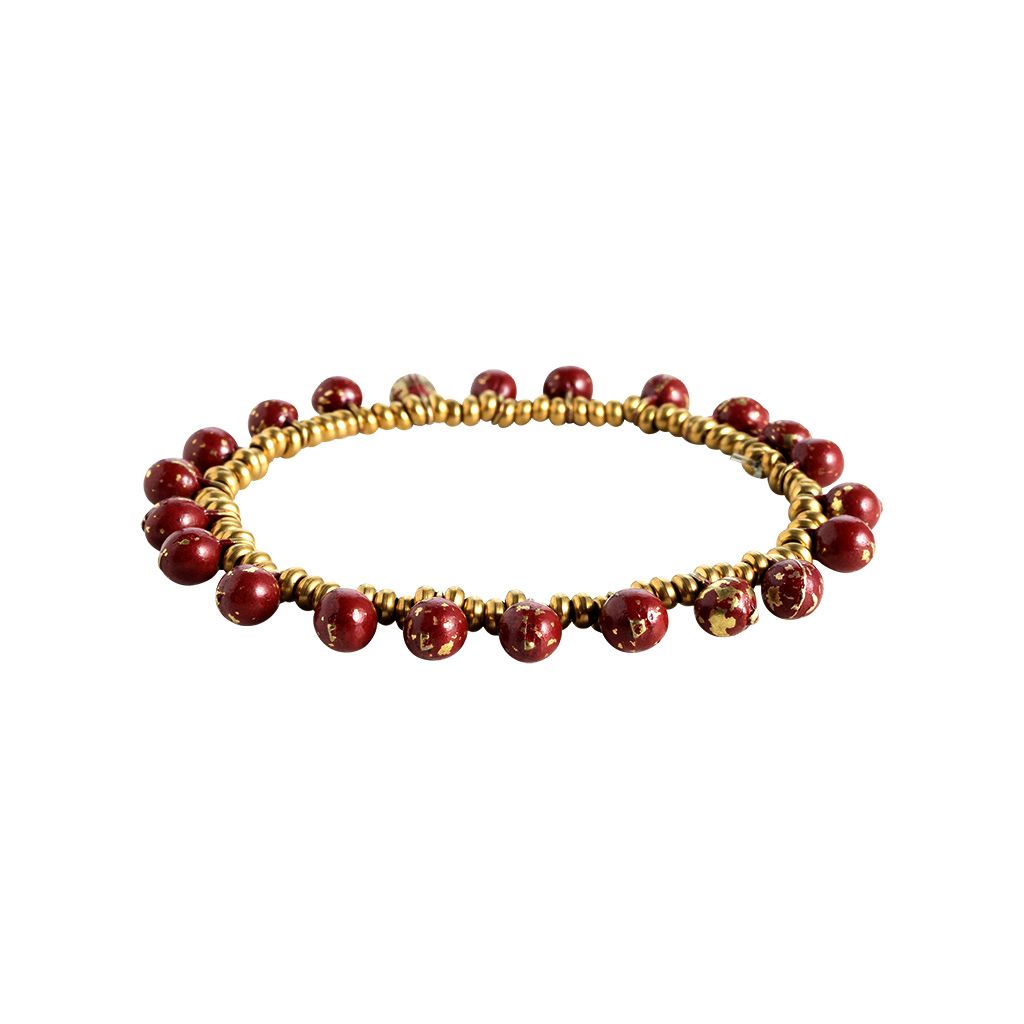 MARLINA bangle, col. gold & red